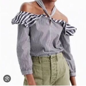 Shoulder off top blouse